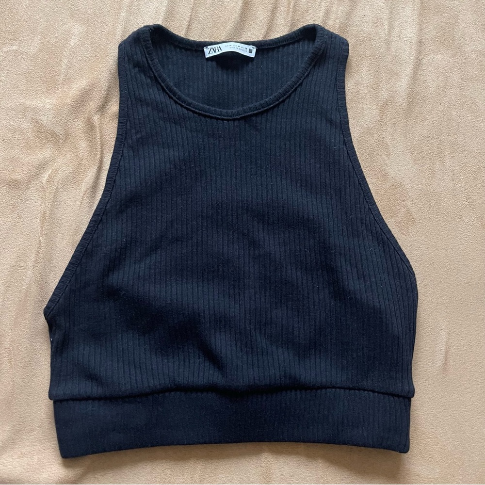 Zara ribbed crop top